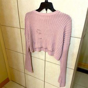 Sweater crop top
